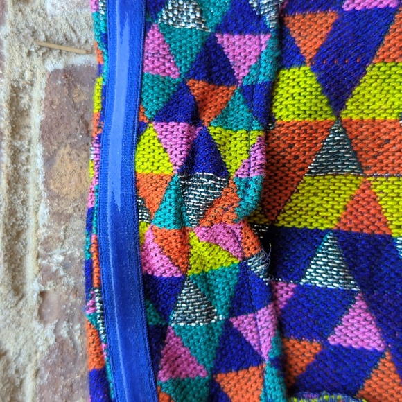 House of Harlow 1960Revolve Multicolor Geometric Woven Tapestry Strapless Dress - Picture 6 of 8